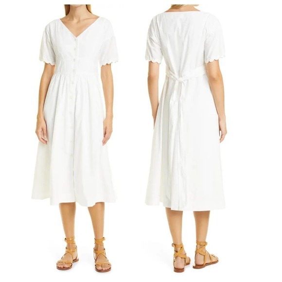 Alex Mill Dresses & Skirts - ALEX MILL Rick Button Front Cotton Midi Dress (M)
